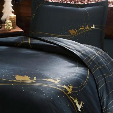 Özdilek Night Twinkle Lacivert Ranforce Pamuk Lastikli Çarşaf 160x220 Tek Kişilik