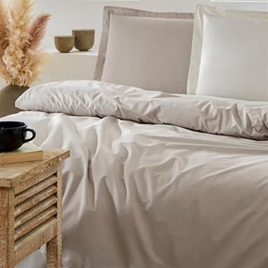 Özdilek Colourist Bej Vanilya Tek Kişilik Pamuk Nevresim Takımı 160x220