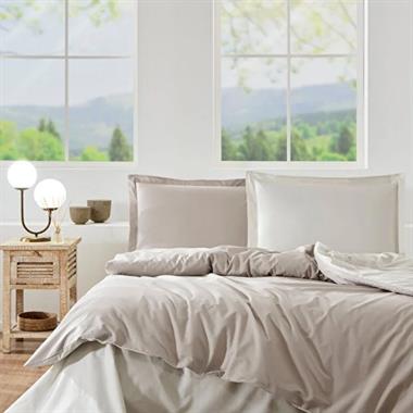 Özdilek Colourist Bej Vanilya Tek Kişilik Pamuk Nevresim Takımı 160x220