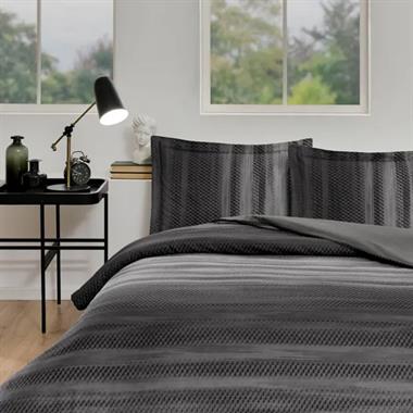 Özdilek Notte King Size %100 Pamuk Nevresim Takımı 240x220 cm Antrasit (Fitted Çarşaflı)