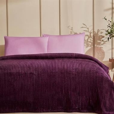 Özdilek Piramit M.Line Çift Kişilik Battaniye 220x240 cm Mürdüm