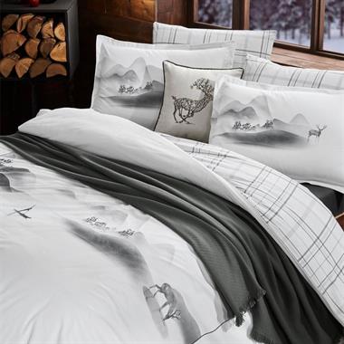 Özdilek Silence Winter %100 Pamuk Çift Kişilik Nevresim Takımı 200x220 cm