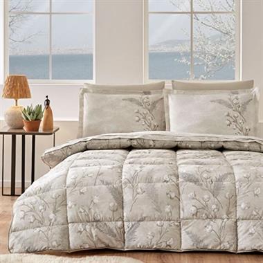 Özdilek Uyku Seti Bej Pamuklu 155x215 cm – Rahat ve Hava Geçirgen