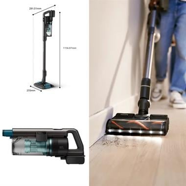 Philips 8000 Serisi Aqua XC8154/10 Kablosuz Şarjlı Dik Süpürge ve Silme Özellikli