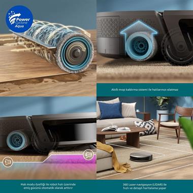 Philips HomeRun 9000 XU9100/10 Akıllı Çöp İstasyonlu Robot Süpürge