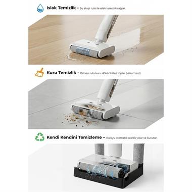 Pirantech M-210 Islak & Kuru Zemin Temizleyici Elektrikli Mop