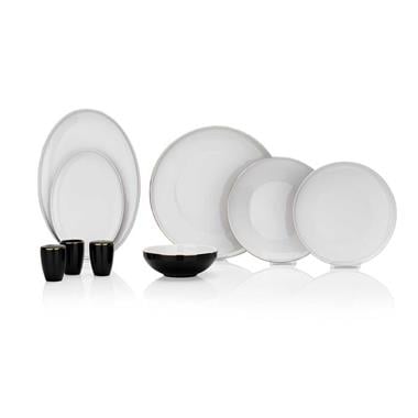 Schafer 1S0020-01001-SIY01 Adel Yemek Takımı-56 Parça-Siyah