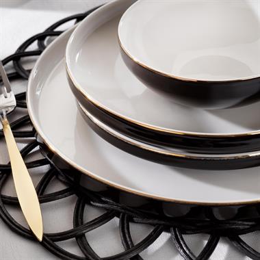 Schafer 1S0020-01001-SIY01 Adel Yemek Takımı-56 Parça-Siyah