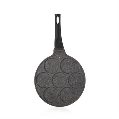 Schafer Cory Emoji Desenli Pankek Tavası 26 cm Gri