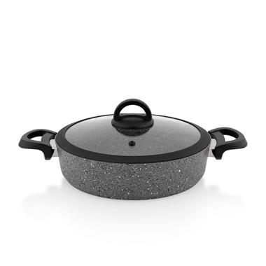 Schafer 1S0838-20003-Gri01 Cucina Granit Tencere Seti -7 Parça-Gri