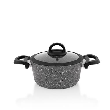 Schafer 1S0838-20003-Gri01 Cucina Granit Tencere Seti -7 Parça-Gri