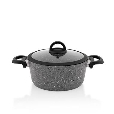 Schafer 1S0838-20003-Gri01 Cucina Granit Tencere Seti -7 Parça-Gri