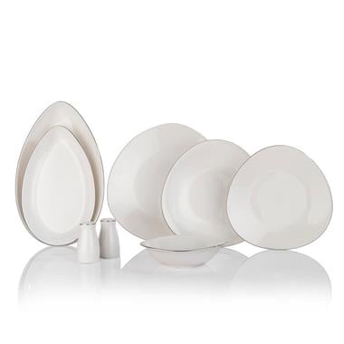 Schafer 1S1226-01001-PLT01 Dina Yemek Takımı-56 Parça-Platin