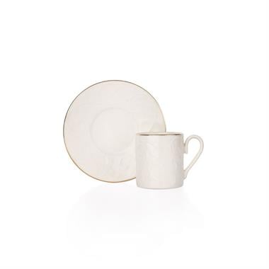 Schafer 1S1644-08002-GLD02 Evelynn 6 Kişilik Kahve Fincan Takımı 12 Parça-Gold02