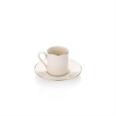 Schafer 1S1644-08002-GLD02 Evelynn 6 Kişilik Kahve Fincan Takımı 12 Parça-Gold02