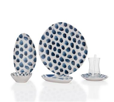 Schafer 1S2034-02001-LAC01 Felis Kahvaltı Takımı-32 Parça-Lacivert