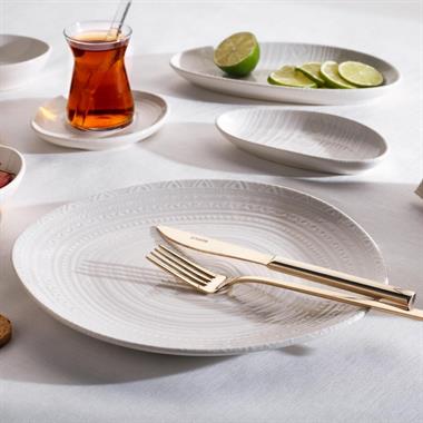 Schafer 1S2034 Felis Kahvaltı Takımı 32 Parça Krem Desenli