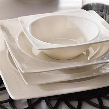 Schafer 1S2407-01001-BYZ04 Glamor Sense Yemek Takım-60 Parça-Beyaz