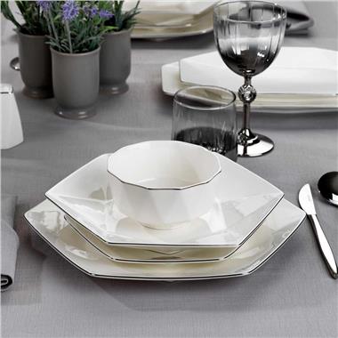 Schafer 1S2805-01001-PLT01 Hexa Yemek Takımı-56 Parça-Platin