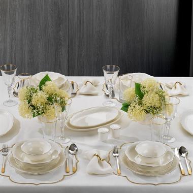 Schafer 1S4608-01001-GLD01 Mia Yemek Takımı-56 Parça-Gold