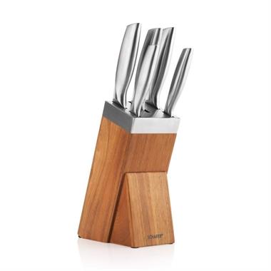 Schafer 1S6427-14005-KAH03 Solide Ahşap Bıçak Seti 6 Parça-Kahverengi03