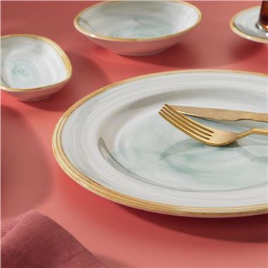 Schafer 1S6443-02001-SUY01 Sharon Kahvaltı Takımı 32 Parça-Su Yeşili