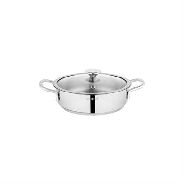 Schafer Steel Storm Inox Çelik Sahan Seti 6 Parça Kapaklı