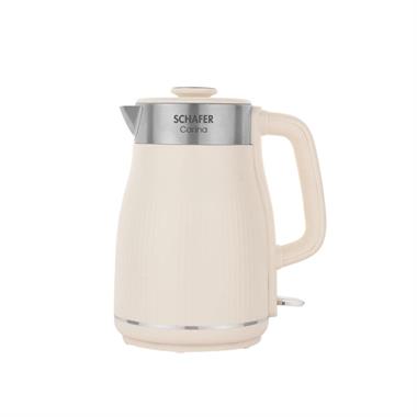 Schafer Carina 1,8 L Paslanmaz Çelik Su Isıtıcı – Krem | 1800W