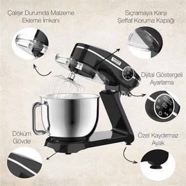 Schafer 2SE503-25014-SIY01 NeoCast Dijital Döküm Stand Mikser – Siyah