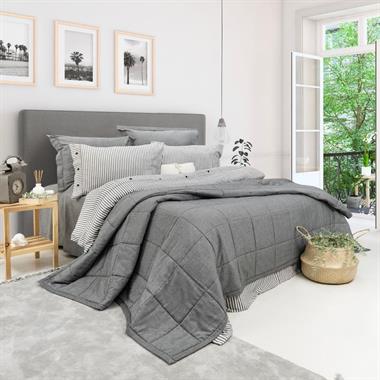 Schafer 3ST412-32906-ANT01 Loria Yatak Örtüsü Nevresim Seti 7 Parça - Antrasit