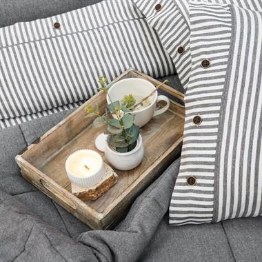 Schafer 3ST412-32906-ANT01 Loria Yatak Örtüsü Nevresim Seti 7 Parça - Antrasit