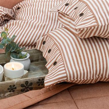 Schafer 3ST412-32906-TRC01 Loria Yatak Örtüsü Nevresim Seti 7 Prç.-Turuncu