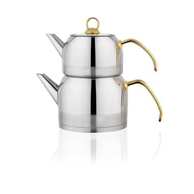 Schafer Ada (Orta) 4 Parça Gold Çaydanlık Takımı