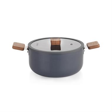 Schafer Ceramoni 7 Parça Seramik Tencere Seti Gri