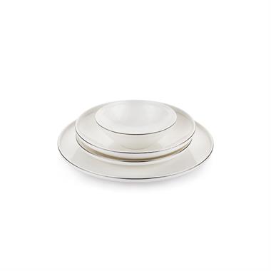 Schafer Chance Platin 56 Parça 12 Kişilik Porselen Yemek Takımı