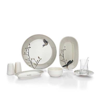 Schafer Charlotte Kahvaltı Takımı-32 Parça-Gri