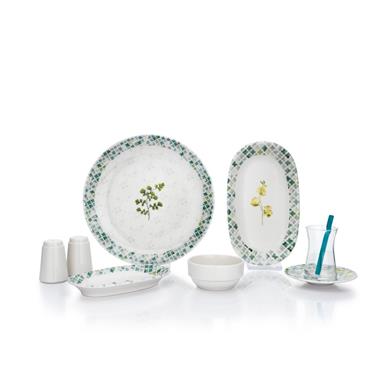 Schafer Charlotte Kahvaltı Takımı-32 Parça-Yeşil