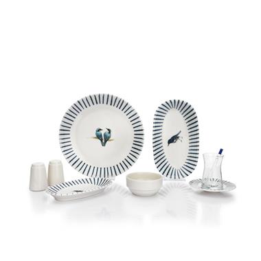 Schafer Charlotte Kahvaltı Takımı-32 Parça-Mavi