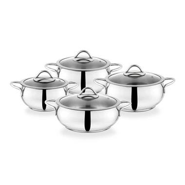 Schafer Cookhaus Çelik Tencere Seti 8 Parça Inox