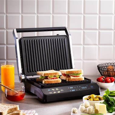 Schafer DigiChef 2000W 6 Dilim Tost ve Izgara Makinesi – Inox