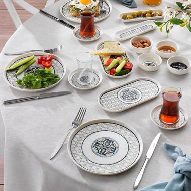 Schafer Evelynn 32 Parça Porselen Kahvaltı Takımı Siyah