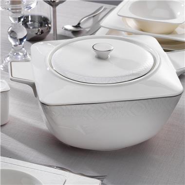 Schafer 1S2407-01001-BYZ02 Glamor Prıvate Kare Yemek Takım-60 Prç-Beyaz