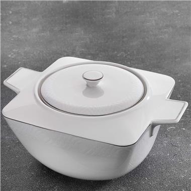 Schafer 1S2407-01001-BYZ02 Glamor Prıvate Kare Yemek Takım-60 Prç-Beyaz