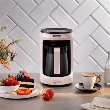 Schafer Kahvecim S Otomatik Sütlü Türk Kahve Makinesi Krem (2-4 Fincan)