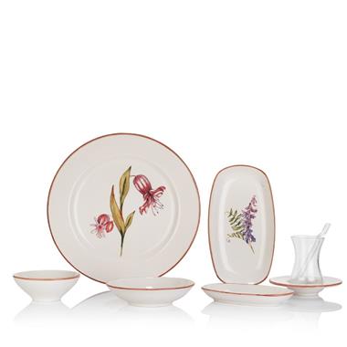 Schafer Sharon Kahvaltı Takımı-32 Parça-Çiçekli