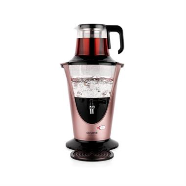 Schafer Tee Haus Yeni Nesil Elektrikli Cam Semaver 4.2 L 1500W Rosegold