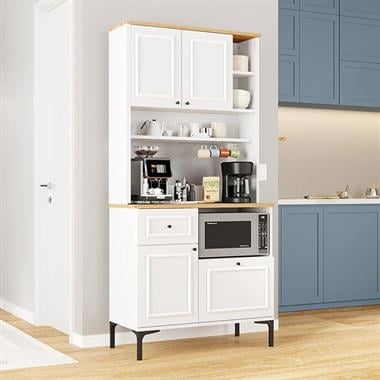 BNG-C Bango Çıtalı Kahve Köşesi 190x90x42 Atlantik Çam Beyaz