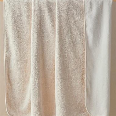 Shabby Rose Battaniye 200x220 Krem