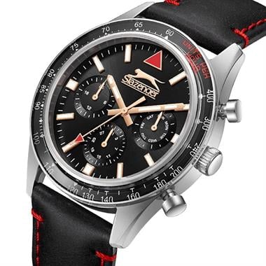 Slazenger SL.09.2418.2.04 Erkek Deri Kayışlı Quartz Kol Saati 43 mm