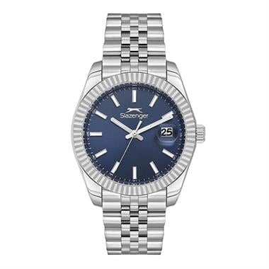 Slazenger SL.09.2509.1.03 Erkek Kol Saati – Metalik Gri & Lacivert